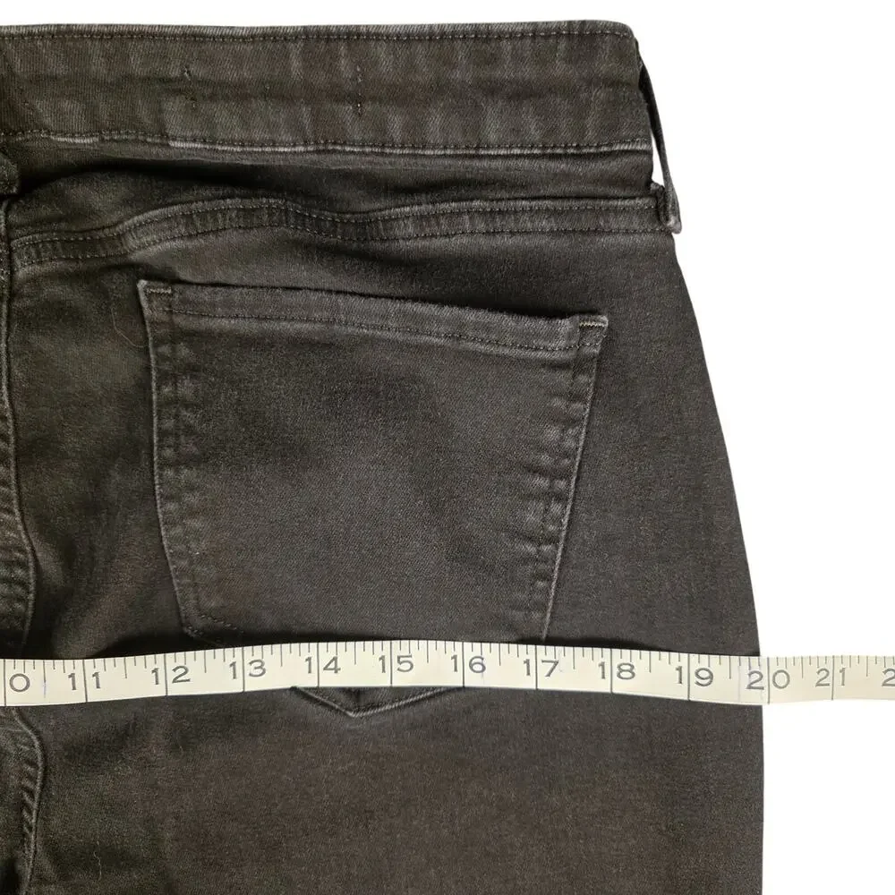 NYDJ Barbara Bootcut Jeans Womens 14 Black Lift Tuck Stretch
